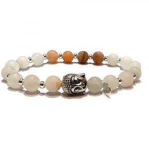 Pink Aventurine & Sterling Silver Buddha