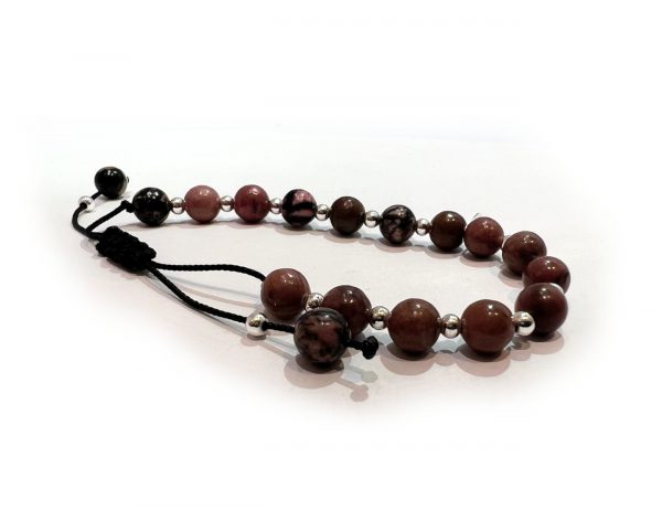 Natural Rhodonite & Sterling Silver String - Image 2
