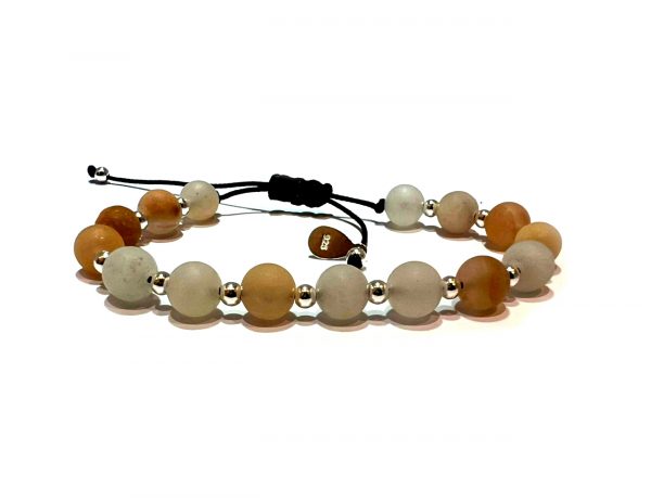 Pink Aventurine & Sterling Silver String