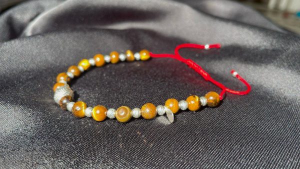 Tiger Eye Buddha & Faceted Sterling Silver | Red String - Image 4